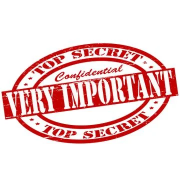 Very important Stock Illustration