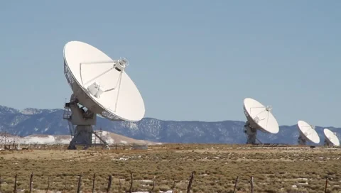 Very Large Array Desert Stock Footage 1080561