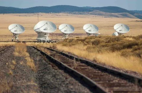 The Very Large Array Radio Astronomy Observatory 库存照片