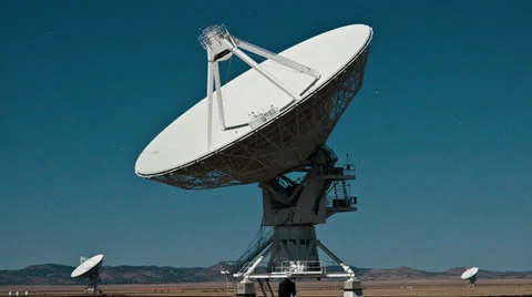 Very Large Array Radio Observatories - Time Lapse - 4k Stock Footage 22849071