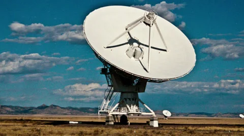 Very Large Array Radio Observatories - Time Lapse - 4k Stock Footage 32788193