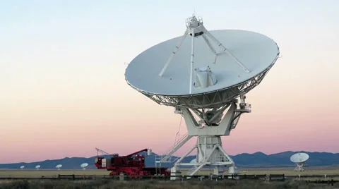 Very Large Array Radio Telescope at 1080 Stock Footage 32551361
