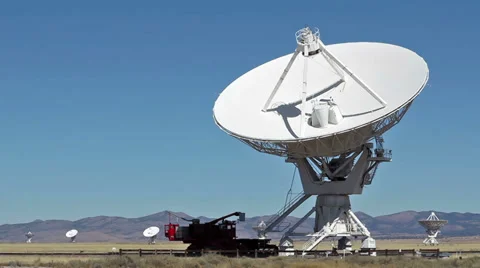 Very Large Array Radio Telescope at 1080 Stock Footage 32599678