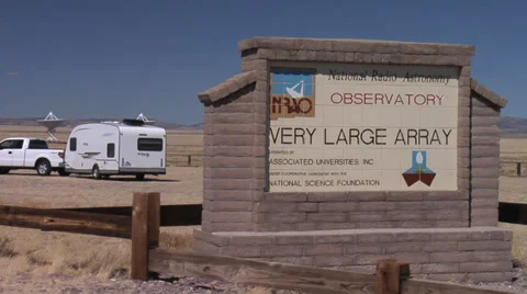 Very Large Array Radio Telescopes - VLA- New Mexico 1 Video stock 33388802