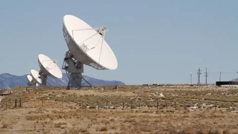 Very Large Array railroad Stock Footage 1080578
