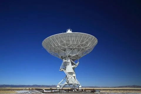 Very Large Array satellite dishes t in New Mexico, USA 写真素材