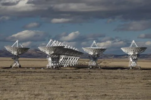 Very Large Array satellite dishes t in New Mexico, USA Foto stock