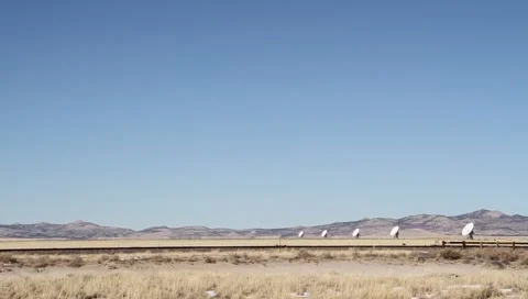 Very Large Array VLA Day Stock Footage 1079892