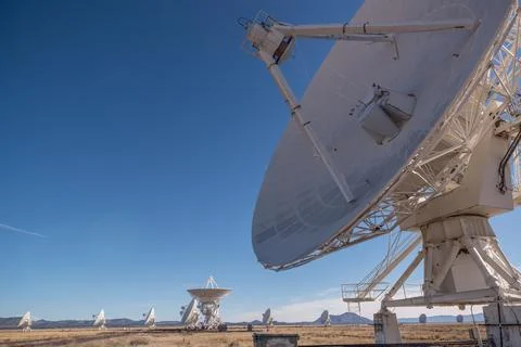 The Very Large Array (VLA) in New Mexico Stock Photos