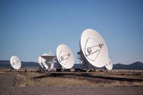 The Very Large Array (VLA) in New Mexico Stock Photos