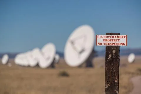 The Very Large Array (VLA) in New Mexico Stock Photos