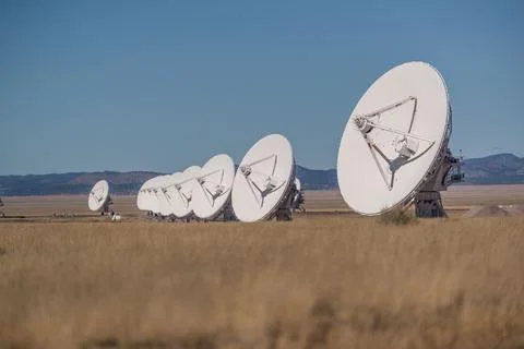 The Very Large Array (VLA) in New Mexico Stock Photos