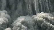 Very Large Explosion At A Strip Coal Mine Stock Footage
