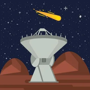 Very large telescope Stock-Illustration