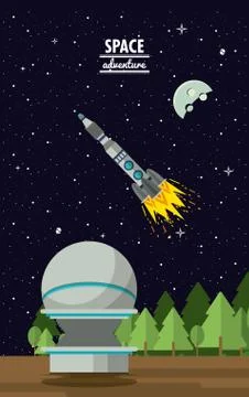 Very large telescope Stock-Illustration