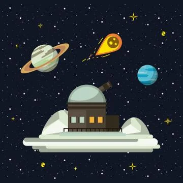 Very large telescope Stock-Illustration