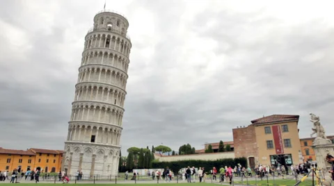 A very leaning tower of Pisa. Stock-Footage 31660787