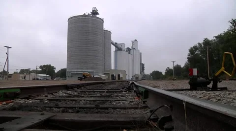 Very low angle of railroad tracks Stock-Footage 43901862