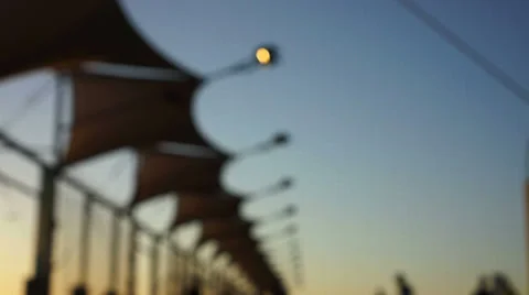 Very Low Angle of Sunset Soccer Video stock 37062210