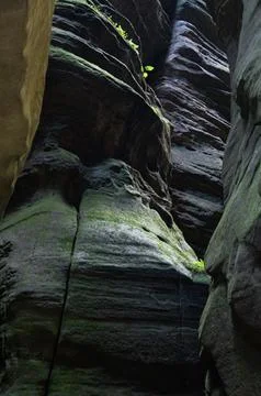 A very narrow path Stock Photos