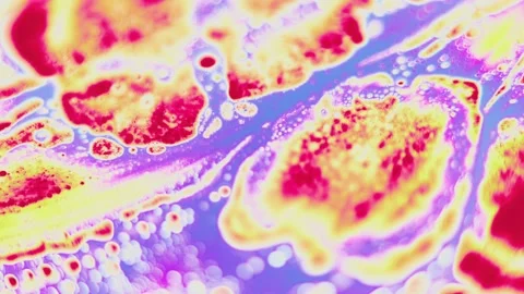 Very Nice Abstract Colorful vibrant bright paint ink and oil color swirls Stock Footage 222959962
