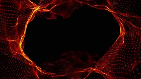 Very nice red orange dark bright colorful volumetric background of linear moving Видео 196939296