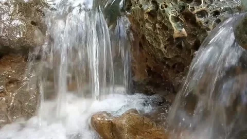 Very nice short waterfall Stock Footage 235447809