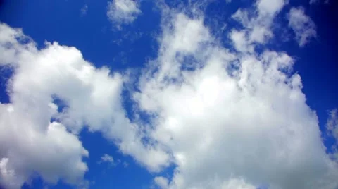 Very nice time lapse of a blue sky with white clouds in 1080p Stock Footage 11150295