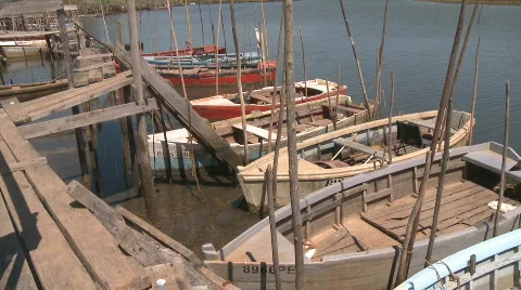 Very old and typical pier  Stock Footage 157368