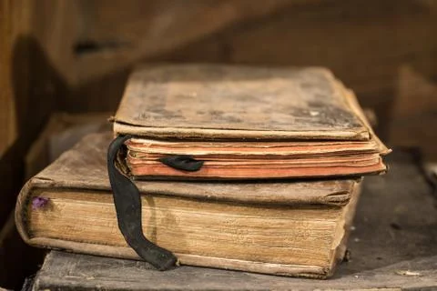 Very old book. The end of the 16th century. Stock Photos