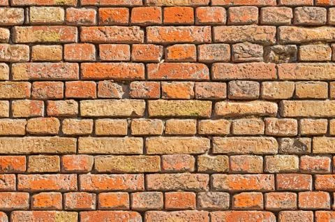 Very old brick wall Stock-Fotos