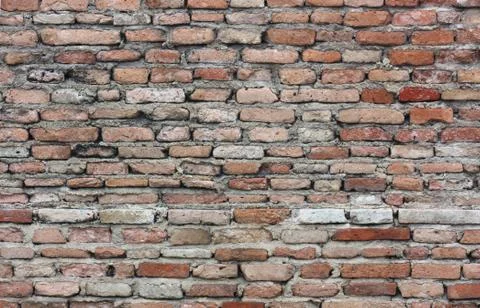 Very old brick wall texture Stock Photos