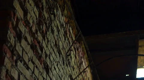 Very old broken brick wall 库存影片 57323882