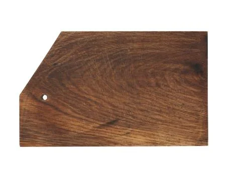 Very old brown rectangular wooden kitchen cutting board 스톡 사진