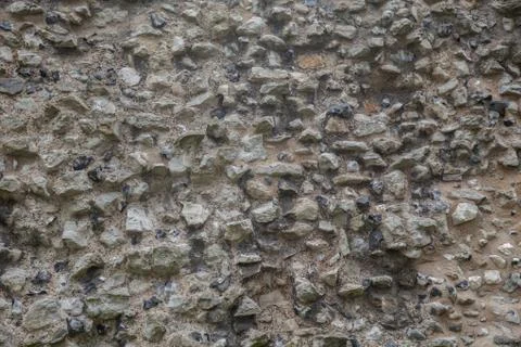 Very old castle wall Stock Photos