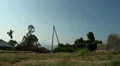Very old man walking in a jungle Village HD Footage