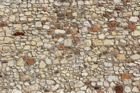 Very old stone wall texture Stock Photos