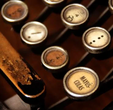 Very old typewriter Stock Photos