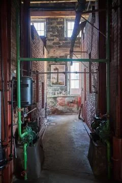 Very old whale processing factory Stock Photos
