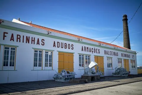 Very old whale processing factory Stock Photos