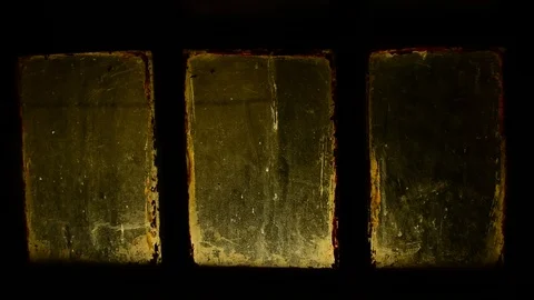 Very old window close up Stock Footage 112921213
