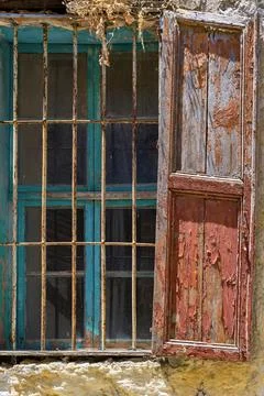 Very old window Stock Photos