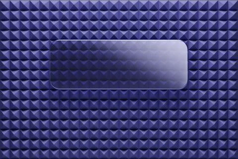 Very peri colored pyramid panel background with empty glass bar with space Stock Illustration