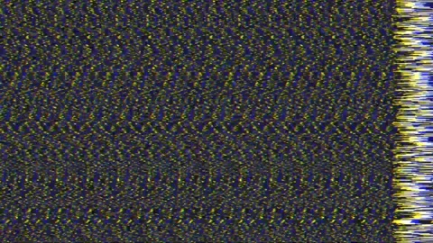 Very Poor Television Static, Tracking Noise, Old TV. Glitch Error Video Crash Stock Footage 146524608