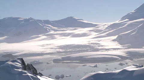 Very Rare: Glaciers at Larsen Ice Shelf, Antarctica Stock Footage