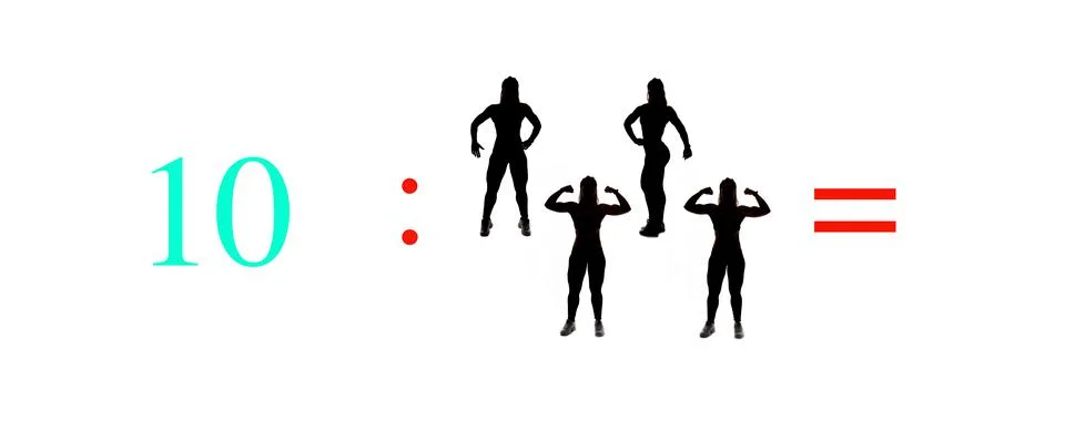 Very simple exercises and problems to learn mathematics. Stock Photos