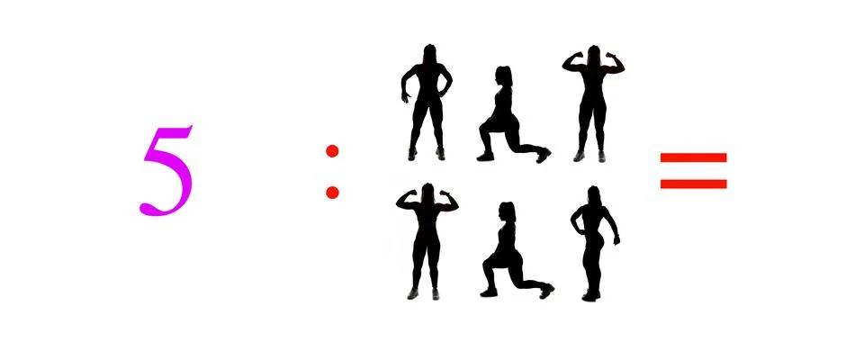 Very simple exercises and problems to learn mathematics. Stock Photos