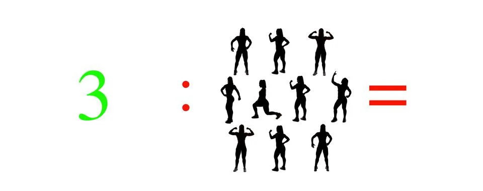 Very simple exercises and problems to learn mathematics. Stock Photos