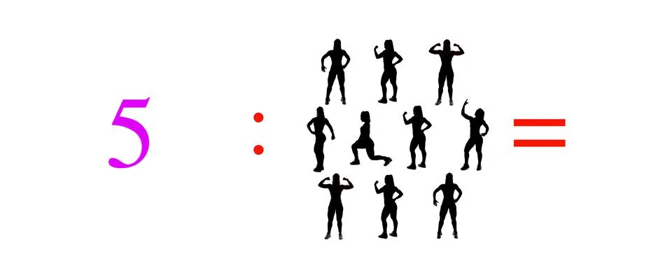 Very simple exercises and problems to learn mathematics. Foto stock