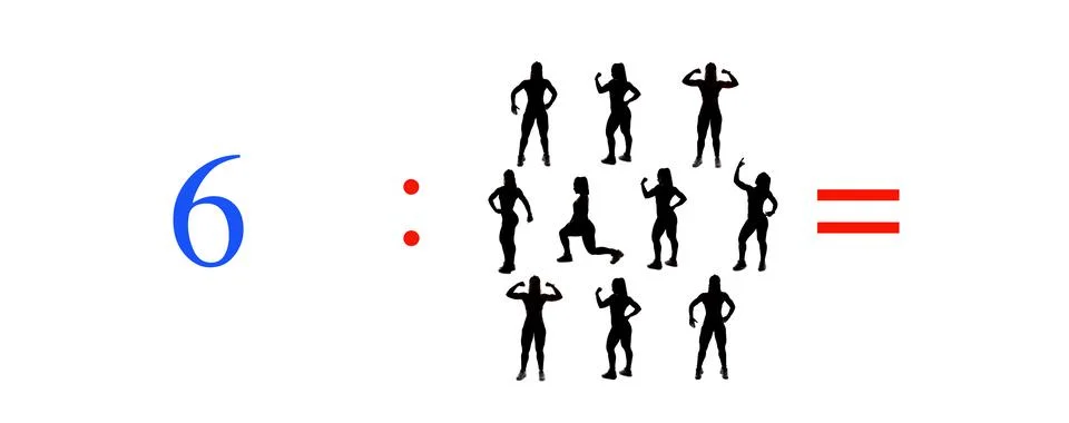 Very simple exercises and problems to learn mathematics. Stock Photos